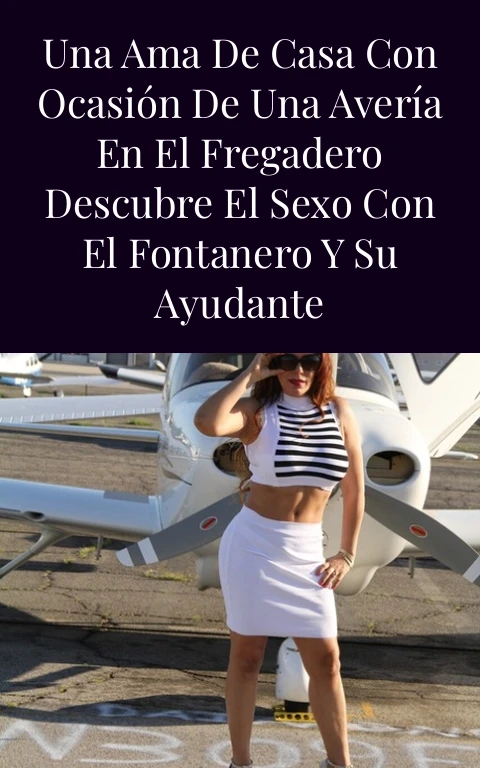 Una ama de casa con ocasión de una avería en el fregadero descubre el sexo con el fontanero y su ayudante